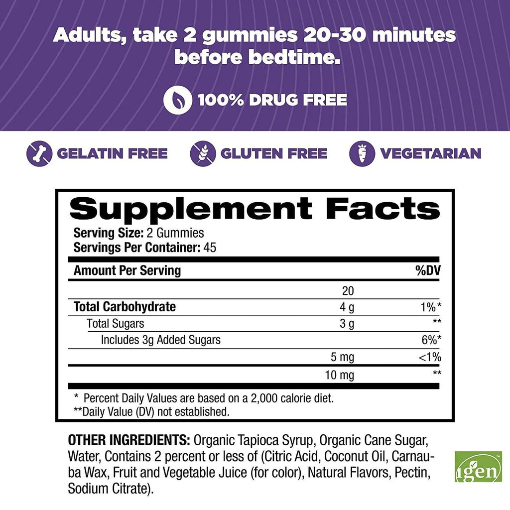 Melatonin 10mg Sleep Gummies 90 Pack
